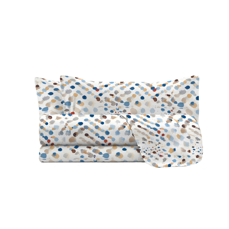 Set Lenzuola con Stampa Sopra Sotto e Federe Linea River Tarim Varie Misure