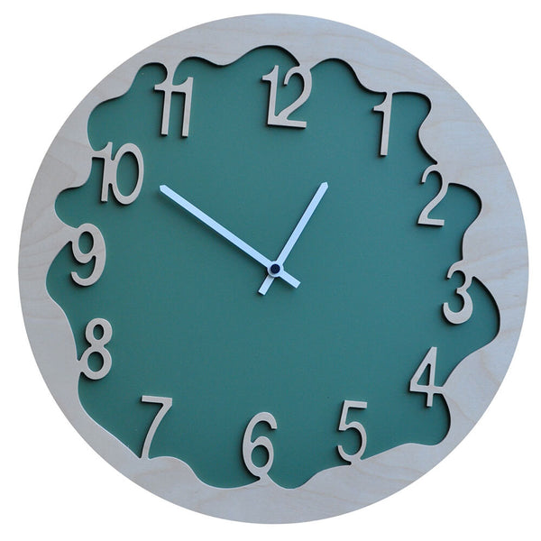 Orologio da Parete Rotondo 48Cm Pirondini Italia Ombre Verde sconto