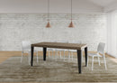  Tavolo Allungabile 180-284x90x77 cm Flame Premium Tortora Telaio Antracite