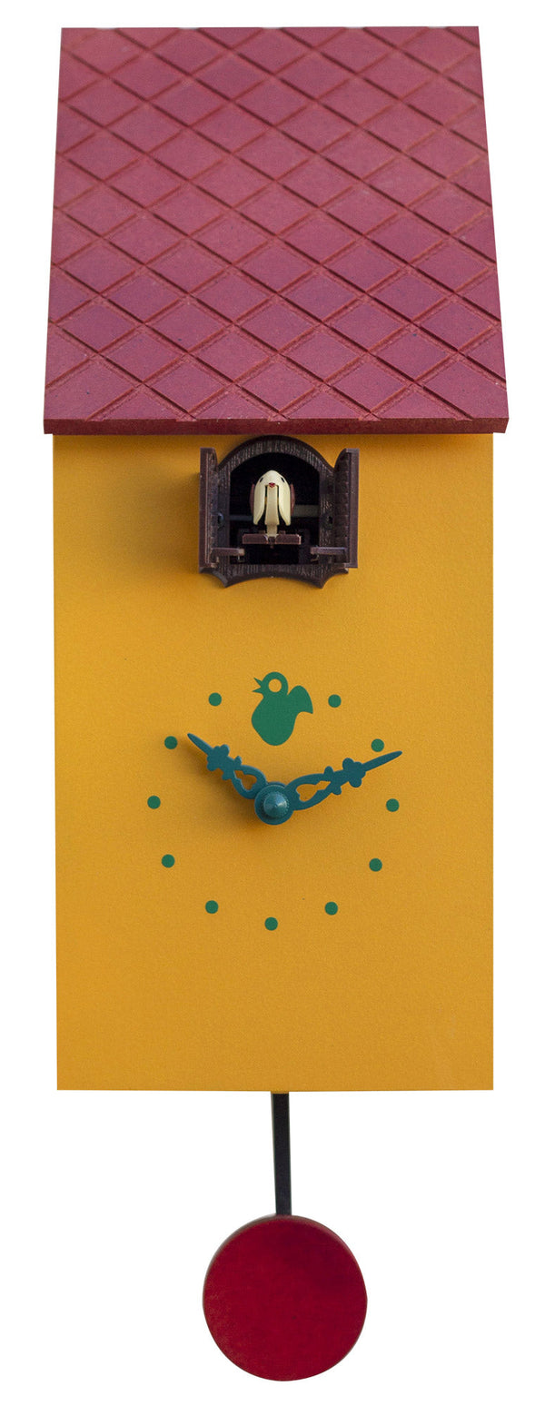 Orologio a Cucù da Parete 13x30x12 cm Pirondini Italia Portofino Giallo Melone prezzo