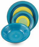 Servizio Piatti 18 Pezzi in Stoneware Soriani Kos Multicolor