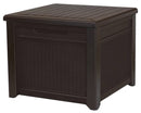 Baule Cassapanca da Esterno 72,2x59x71 cm in Resina Effetto Rattan Keter Cube Marrone