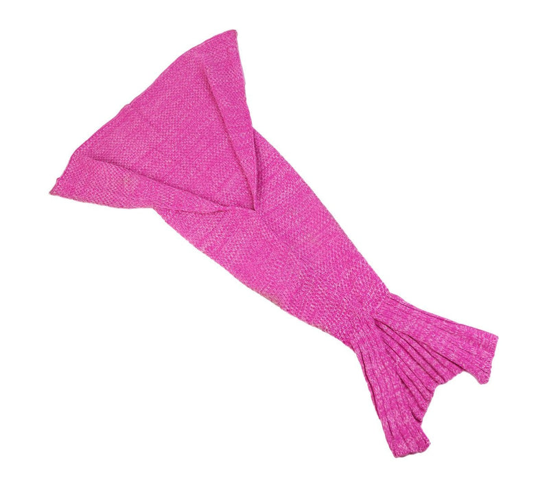 Coperta in Acrilico 180x100 cm Coda di Sirena Fucsia