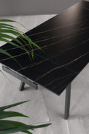 Tavolo Allungabile 140/200x80x76 cm in Ceramica Dylan Grigio Opaco