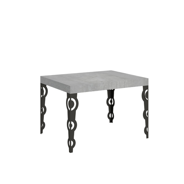 Tavolo Allungabile 120-204x80x77 cm Karamay Cemento e Antracite acquista