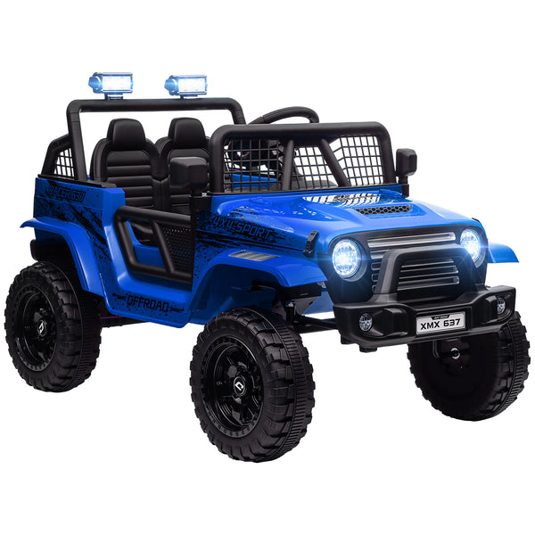 Macchina Elettrica Fuoristrada per Bambini 12V con Doppio Motore Telecomando e Luci Blu sconto