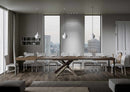 Tavolo Allungabile 140-400x90x77 cm Volantis Noce Telaio 4C 