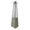 Stufa a Fungo a Gas Max 13kW Fiamma Viva Verticale 52x52x227 cm Pyramid Grigio Rattan