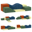 Set di 6 Costruzioni Morbide per Bambini 1+ Anni in Velluto e Schiuma Multicolore      