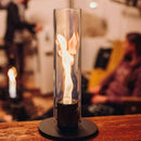 Lampada a Bioetanolo da Tavolo Ø9x40,5 cm in Acciaio Inossidabile Silver