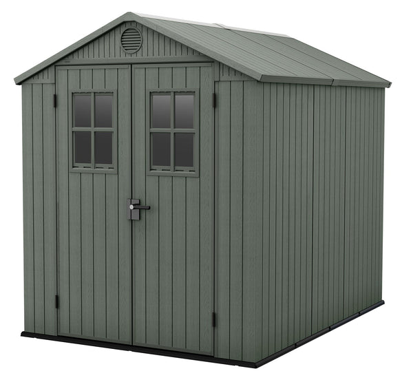 Casetta da Giardino Porta Attrezzi 190x244x221 cmin Evotech+ Keter Darwin 6x8 Verde online