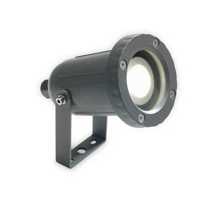 Faro Faretto Cilindrico da Esterno 50W GU10 con Staffa Sovil Grigio