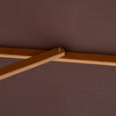 Ombrellone da Giardino Ø300x250 cm in Legno e Poliestere Caffè