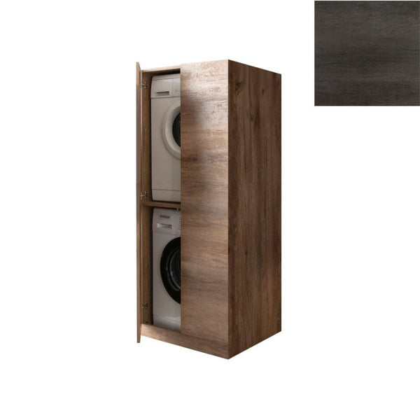 prezzo Mobile Lavanderia a Colonna per Lavatrice e Asciugatrice con Ante 70x70x174A cm in Nobilitato Unika Olmo Scuro