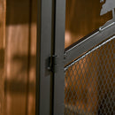 Parascintille con Antine 99x35x80 cm in Metallo Nero