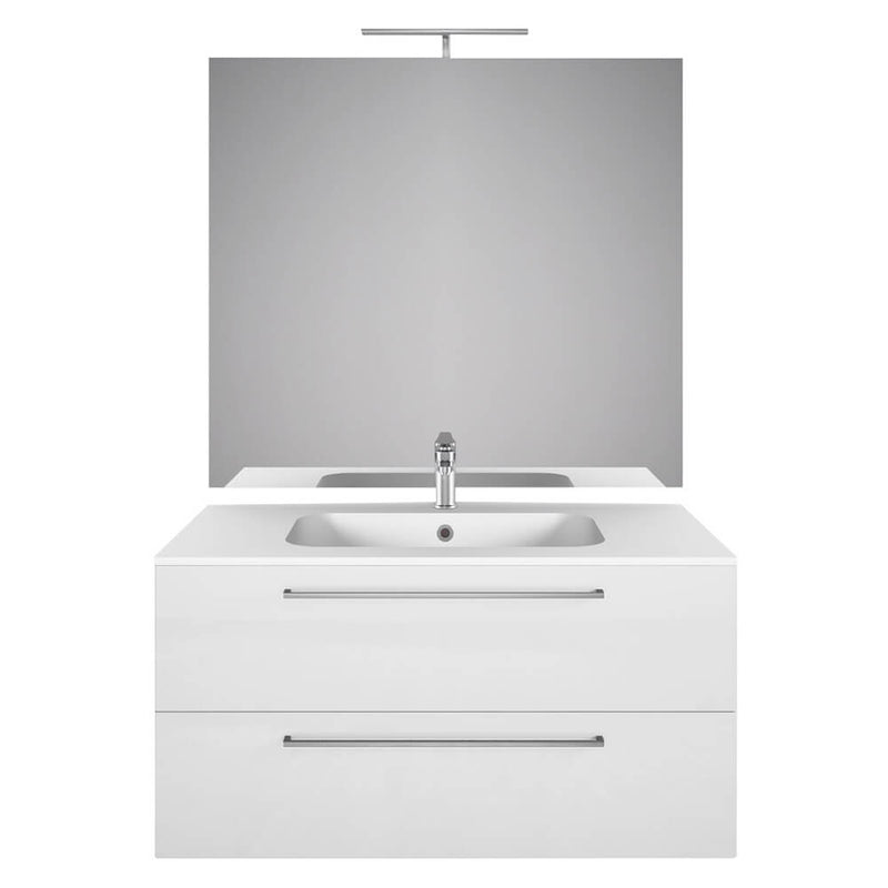 Mobile da Bagno sospeso Samoa 10 Laccato Bianco TFT