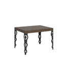 Tavolo Allungabile 110-194x70x77 cm Karamay Noce e Antracite