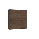 Letti Singoli a Scomparsa Salvaspazio Orizzontale Kando H191 cm Marrone