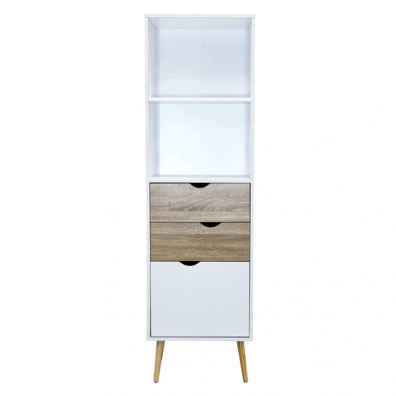 Mobile Sheldon 50x39x171 h cm in Legno Bianco