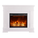 Camino Elettrico da Pavimento 88,2x104,4x27,9 cm Effetto Fiamma 1500W Ideal & Lorance color Bianco