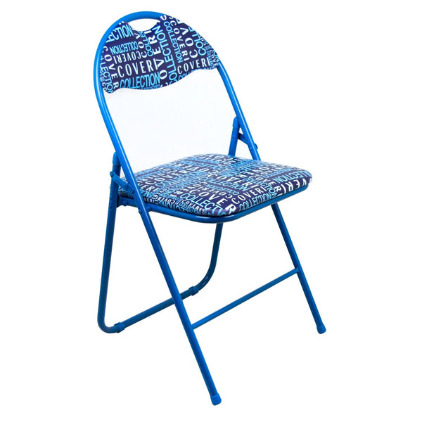 sconto Sedia pieghevole in metallo con schienale e seduta imbottiti Coveri