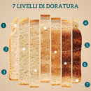 Set Bollitore Elettrico 2200W da 1,7L e Tostapane Doppio con 7 Livelli di Doratura Bianco      