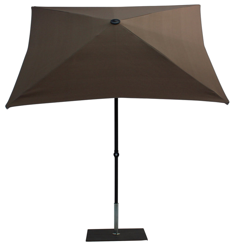 Ombrellone da Giardino 2x2 m Palo Ø38 mm in Alluminio Tessuto Poliestere Trend Taupe