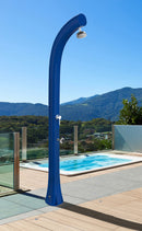 Doccia Solare da Esterno Giardino 30L Miscelatore e Lavapiedi Arkema Jolly Plus Verde Scuro