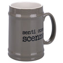 Boccale di Birra Ø8x13 cm in New Bone China VdE Tivoli 1996 Spqr grigio