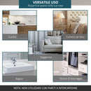 Binario per Porta Scorrevole Singola Stile Rustico 200x4x0,6 cm in Acciaio al Carbonio Marrone  