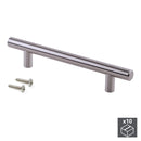 Maniglie per Mobile 12 mm Interasse 256 mm Acciaio Nichel Satinato 10 Pezzi Emuca
