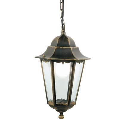 Lampada Sospesa Colore Nero e Oro per Esterno Linea Merlet Sovil sconto