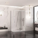 Box Doccia Angolare 70x130 cm 1 Anta Scorrevole in Cristallo Trasparente Bonussi Eliane Varie Misure