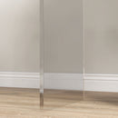 Tavolino da Salotto a Forma di U 53,5x30,5x53,5 cm in Acrilico Trasparente