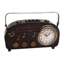 Orologio in metallo nero tondo cm 33x7x22,5