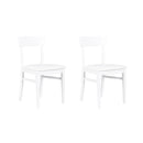 Set 2 Sedie 44x45xH82 cm in Similpelle Monaco Bianco