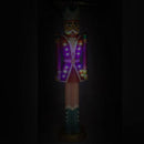Soldatino Schiaccianoci in Resina 22x18xh89 cm con LED Decorazione Rosso