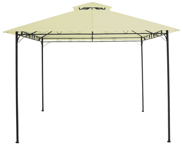 Gazebo da Giardino 3x3m in Acciaio e Poliestere Ecrù acquista