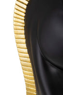 Cavallo da Scacchi 18,5x50x18,5 cm in Poliresina Nero/Oro