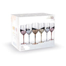 Set 6 Calici Chic in Vetro VdE Tivoli 1996 Trasparente e Oro