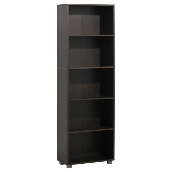 Libreria 5 Ripiani 60x30x189 cm in Legno MDF Marrone Scuro prezzo