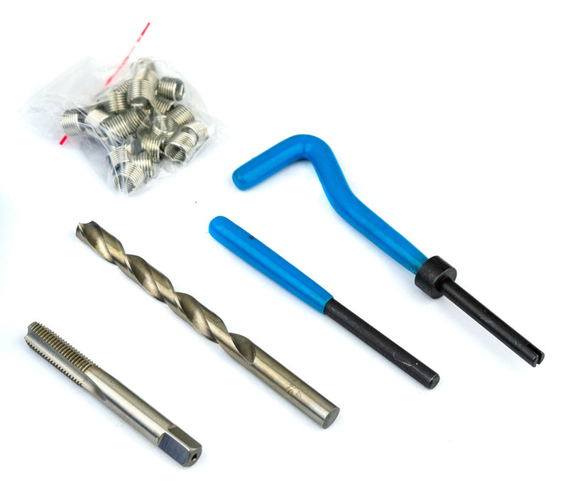 Kit riparazione filetti 131 pz elicoidi maschi ripristina filettature