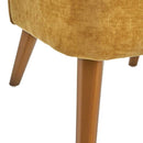 Poltrona Relax in Legno e Tessuto Colore Mostarda Mod. Petty 52x58x71H cm