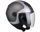 Casco Demi-Jet per Scooter Visiera Lunga CGM Positano 107V Titanium Opaco Varie Misure