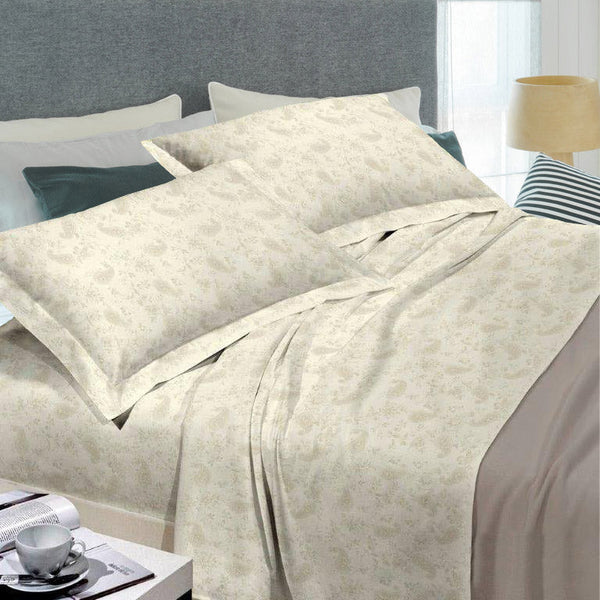 Set Lenzuola in Cotone Sopra Sotto e Federe Cober Monica Ecrù Varie Misure acquista