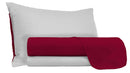 Set Lenzuola Sopra Sotto e Federe Doubleface Bordeaux\/Grigio Chiaro Varie Misure