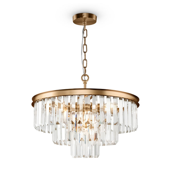 Lampada pendente Neoclassic in Metallo e Vetro Revero Ottone online
