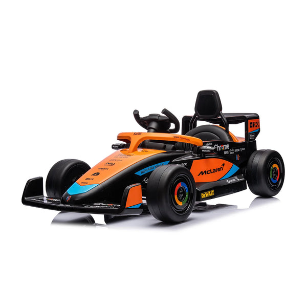 Macchina Elettrica per Bambini 12V Licenza McLaren F1 Team Nera e Arancione online