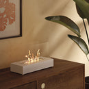 Camino a Bioetanolo da Tavolo 40x16,5x24 cm 1500W 1L Cremona Bianco 