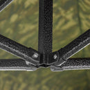 Gazebo Richiudibile Pieghevole 3x3m in Acciaio e PVC Impermeabile Mimetico